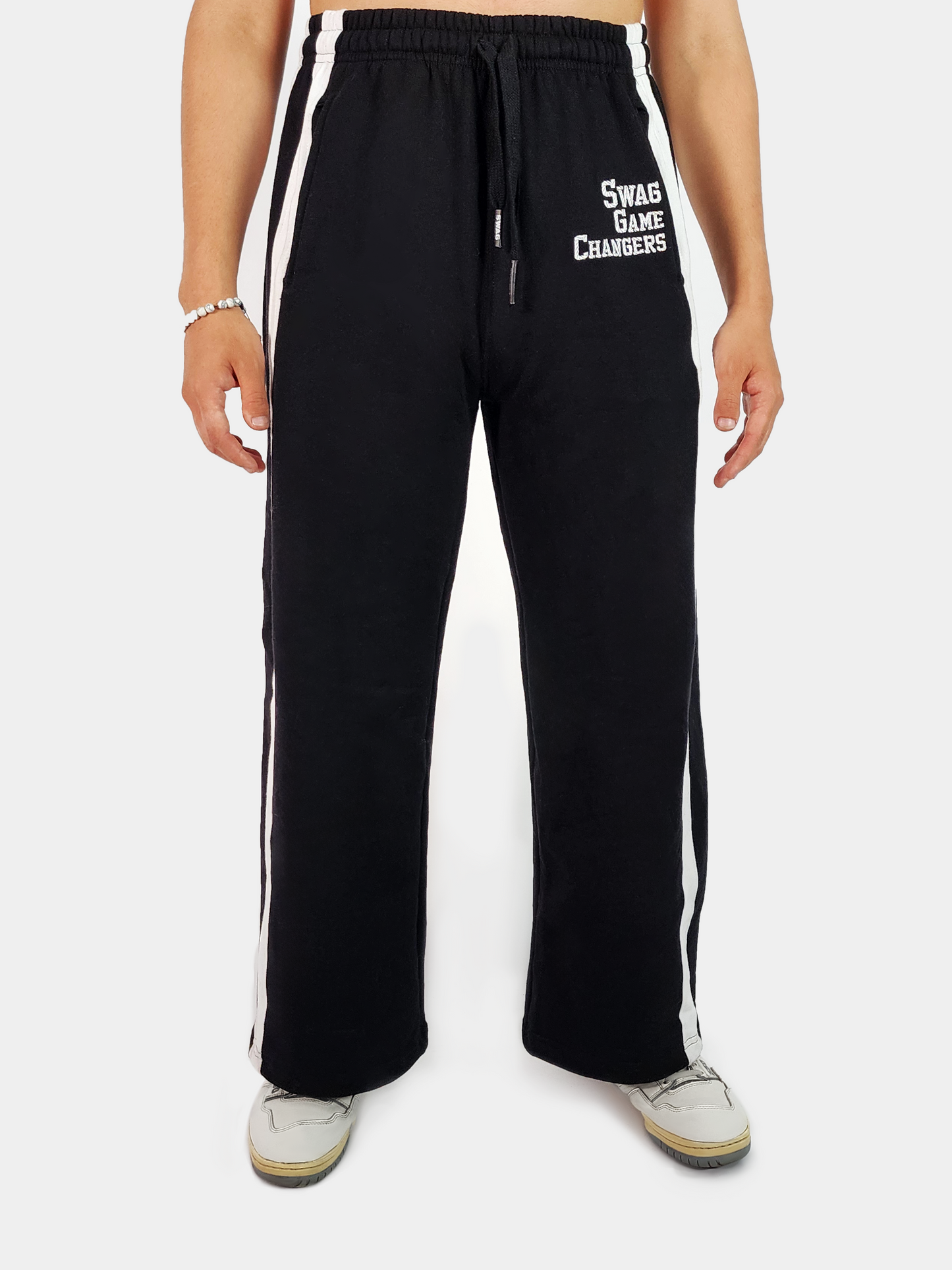 Buzo Baggy Franja Blanca
