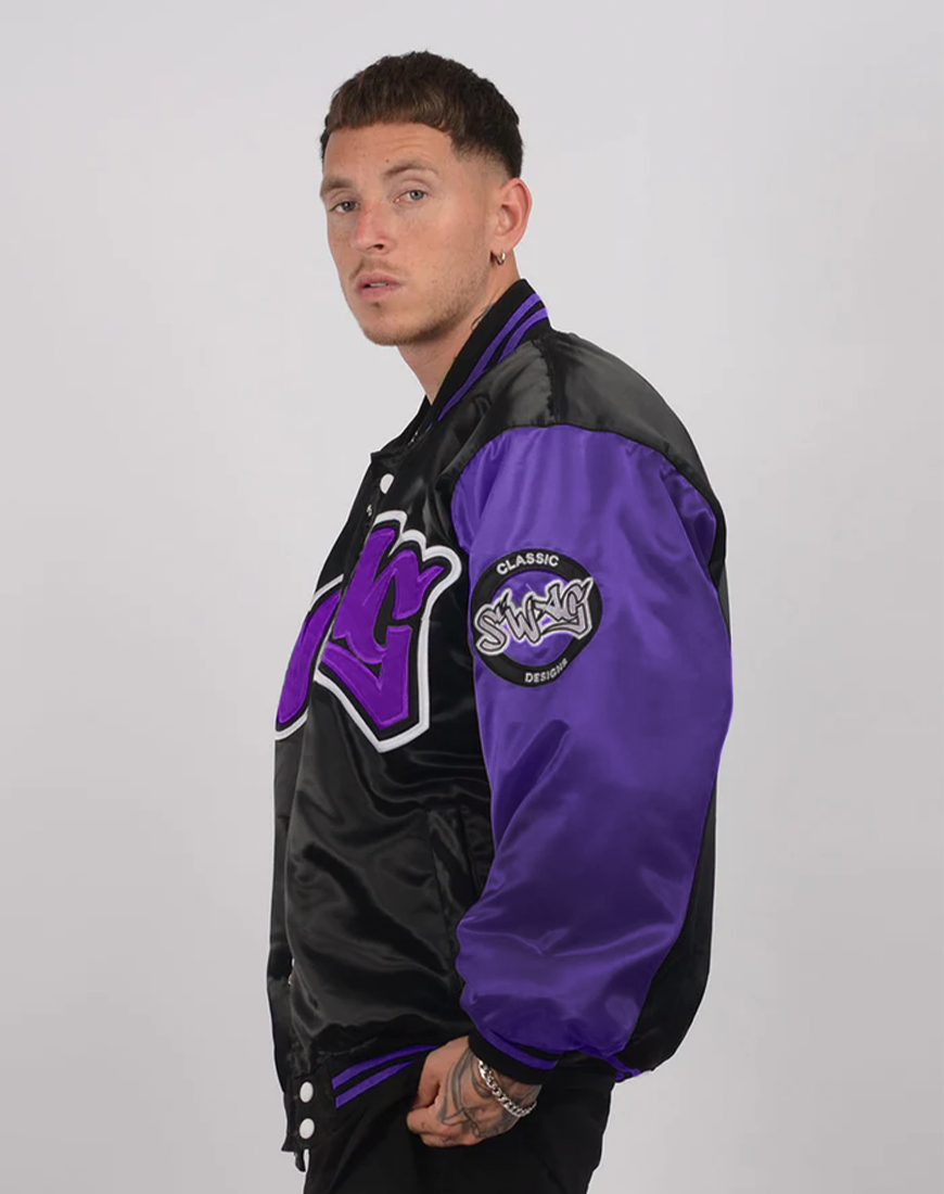 Bomber Jacket Classic Morado