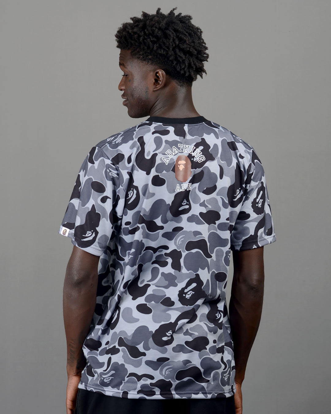 T-Shirt A Bathing Ape Camo Gris
