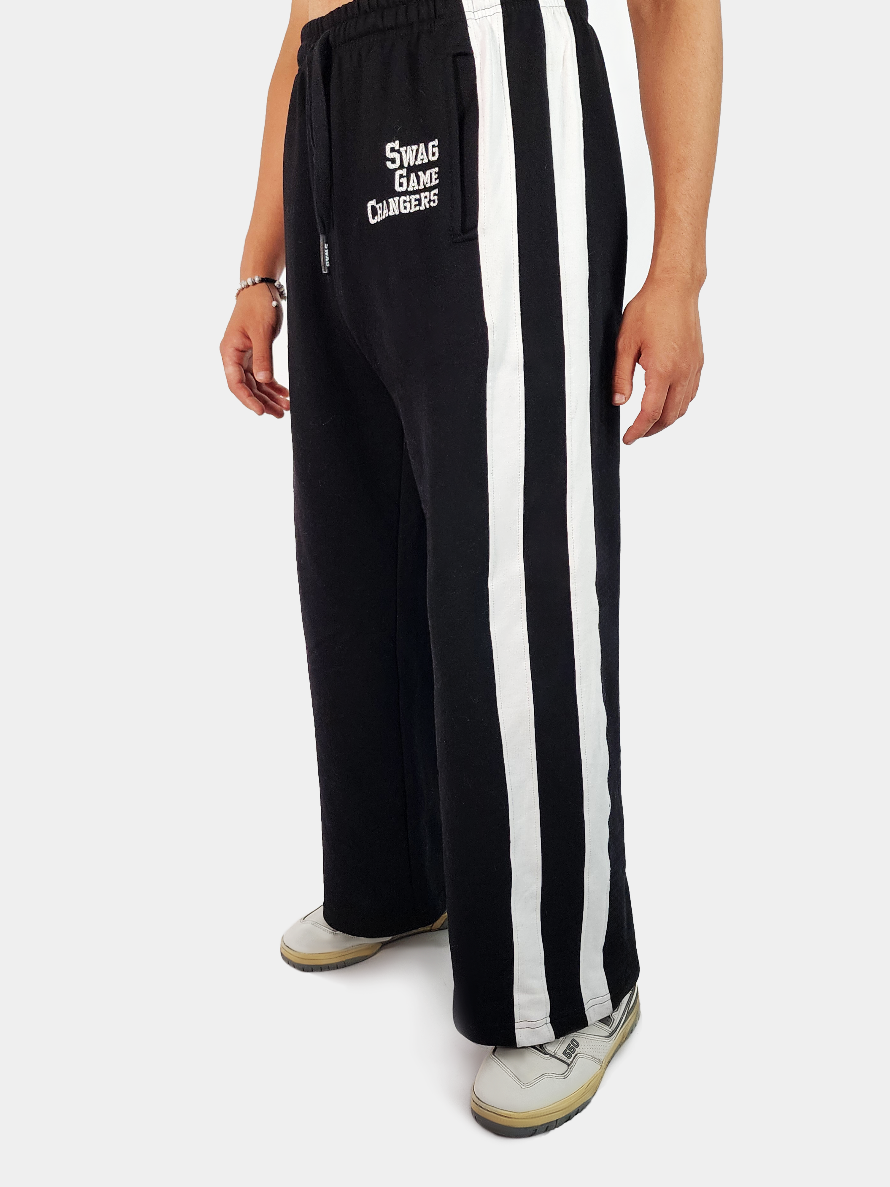 Buzo Baggy Franja Blanca