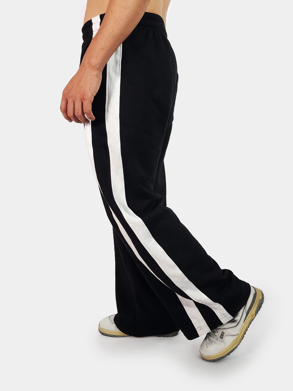 Buzo Baggy Franja Blanca