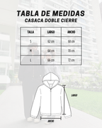 Casaca Doble Cierre Melange
