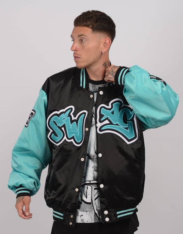 Bomber Jacket Classic Cyan Swag